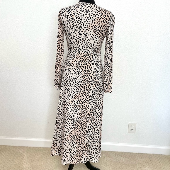 NWT Animal Print Long Sleeve Maxi Dress - S - Picture 6 of 8